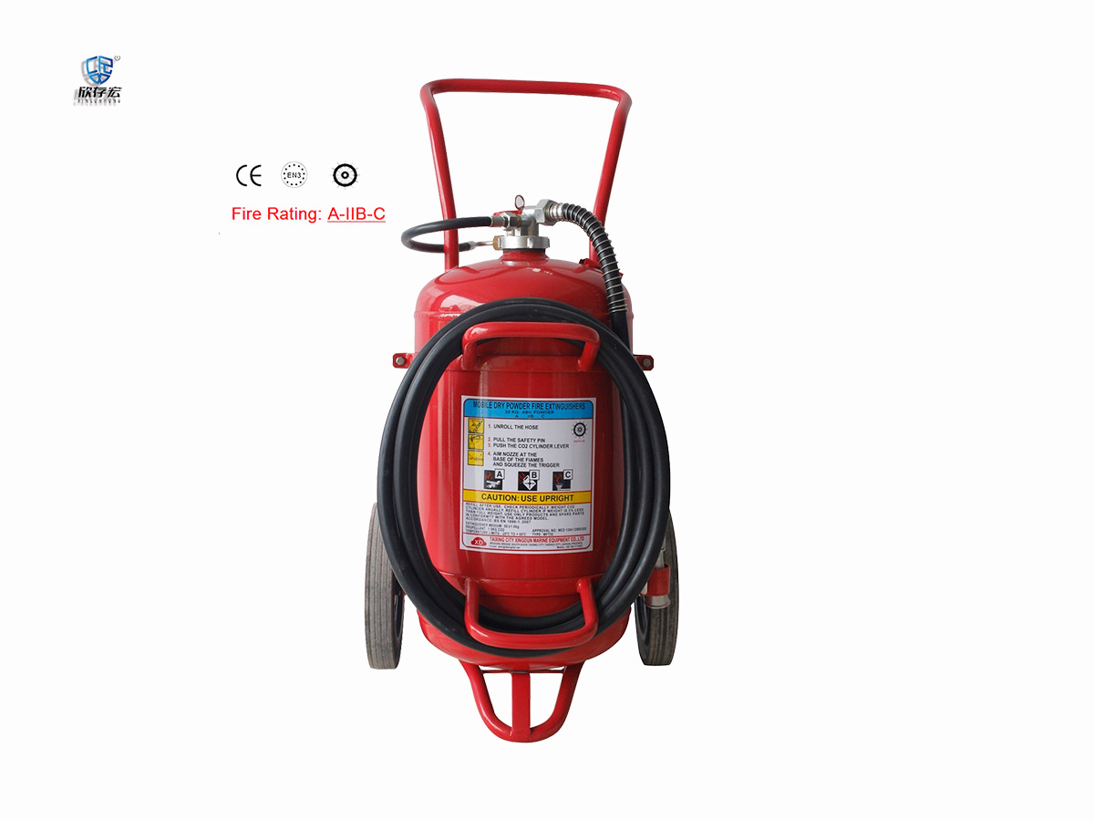 Wheel Powder Fire Extinguisher(gas ejection) MFT50