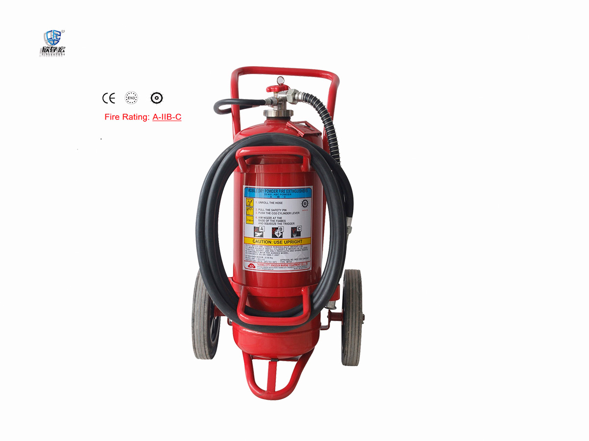 Wheel Powder Fire Extinguisher(gas ejection) MFT25